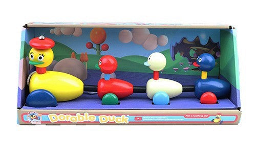 Dorable Duck Wooden Pull Along Toy