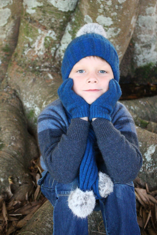 Possum Merino Childrens Plain Gloves