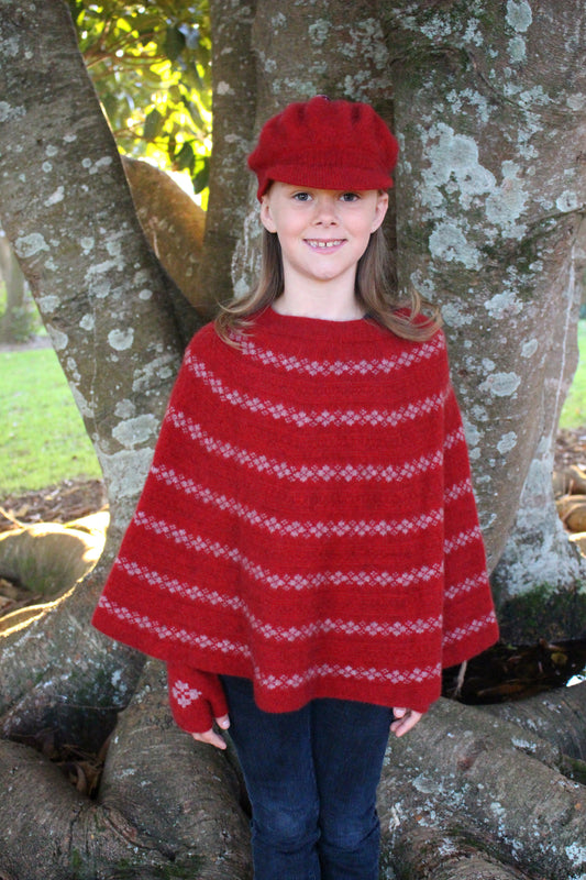 Possum Merino Girls Poncho