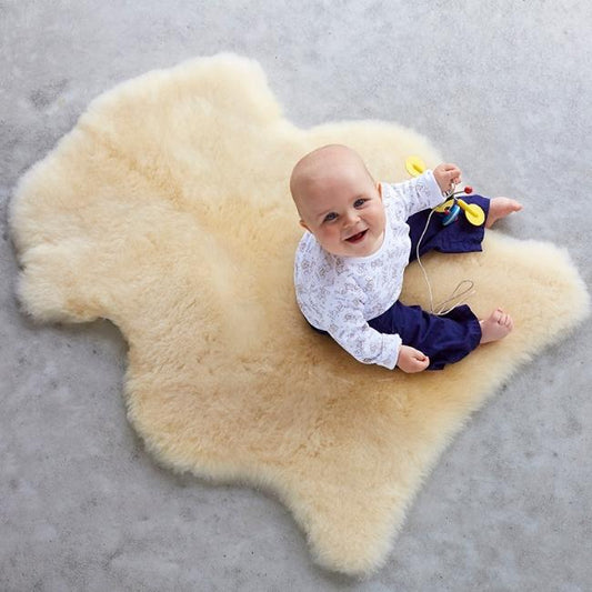 PLAY Sheepskin Baby Rug - Long Wool