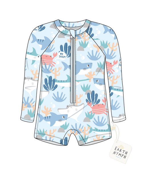 Baby Boys Rash Suit - Oceanic