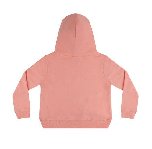 Girls Hoodie - NZ Big Eye Kiwi - Peach