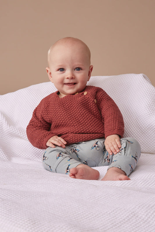 Baby's Knit Jacket - Spice