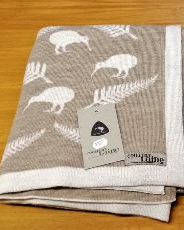 Kiwiana Merino Baby Blanket - Various Colours