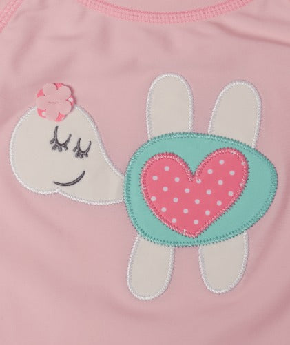 Baby Girls Wet Shirt - Sealife - Pink