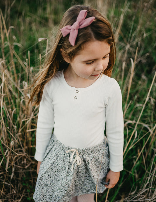 Willow Long Sleeve Top - Fawn, Pepper or Warm White