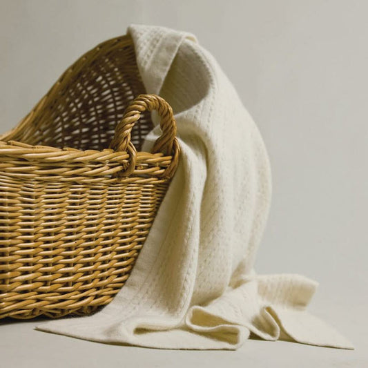 Heirloom Baby Blanket - Possum Merino & Silk Blend