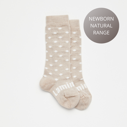 Baby Knee High Merino Socks - Truffle